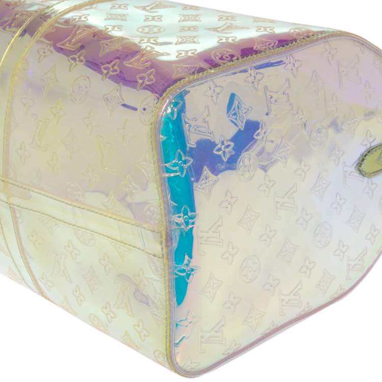 Pre Owned Louis Vuitton Monogram Prism Keepall Bandouliere 50 Bag