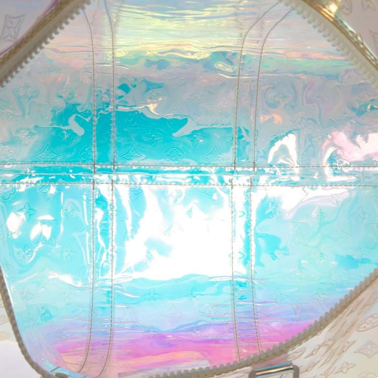 Pre Owned Louis Vuitton Monogram Prism Keepall Bandouliere 50 Bag