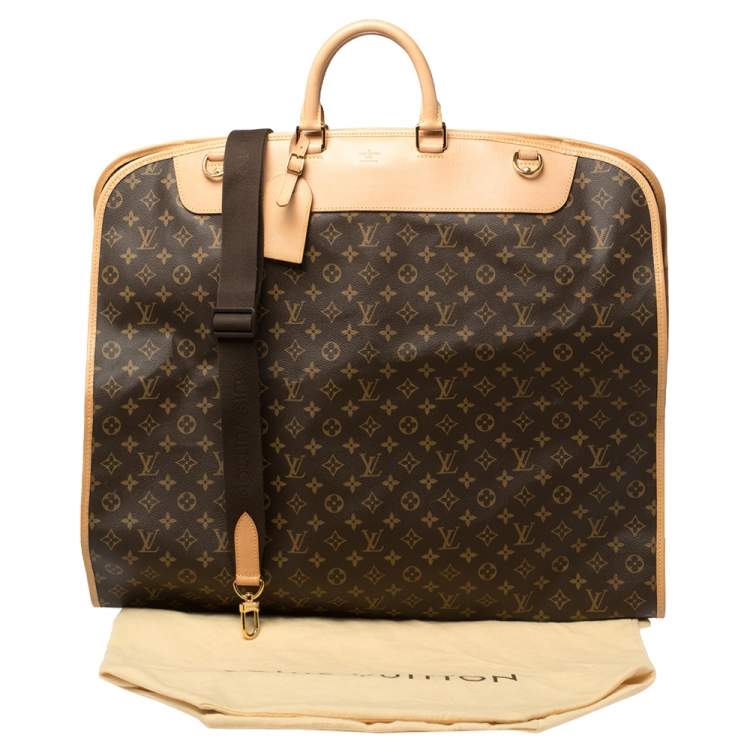 Pre Owned Louis Vuitton Monogram Canvas 2 Hangers Garment Cover Bag