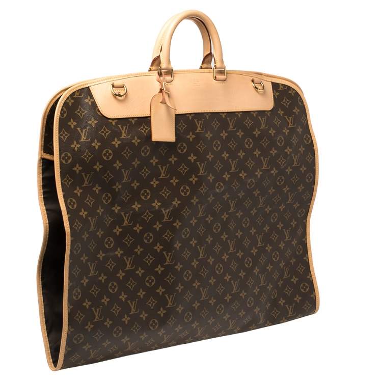 Pre Owned Louis Vuitton Monogram Canvas 2 Hangers Garment Cover Bag