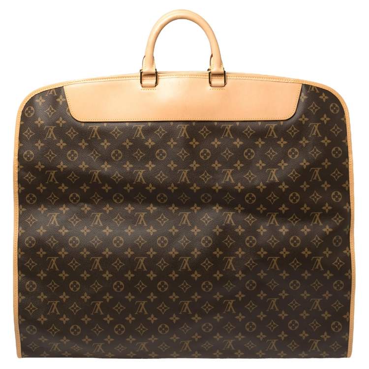 Pre Owned Louis Vuitton Monogram Canvas 2 Hangers Garment Cover Bag