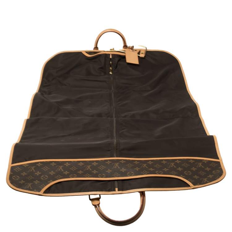 Pre Owned Louis Vuitton Monogram Canvas 2 Hangers Garment Cover Bag