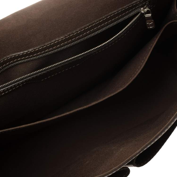 Pre Owned Louis Vuitton Grizzli Taiga Leather Alexei Messenger Bag