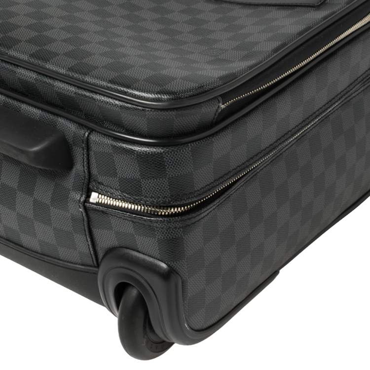 Pre Owned Louis Vuitton Damier Graphite Canvas Pilot Case Luggage
