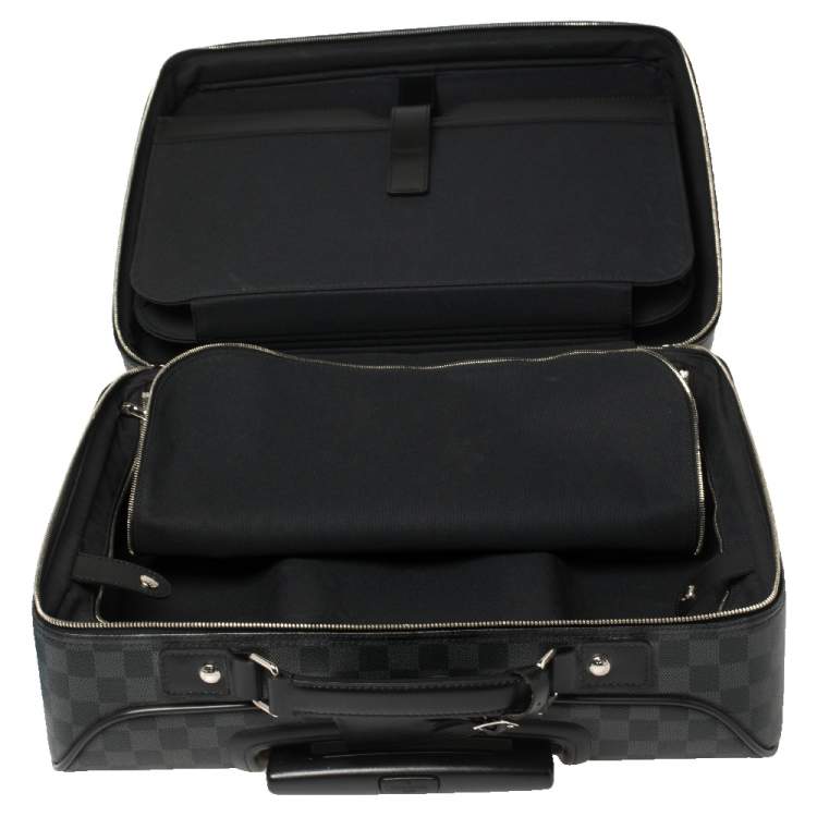 Pre Owned Louis Vuitton Damier Graphite Canvas Pilot Case Luggage