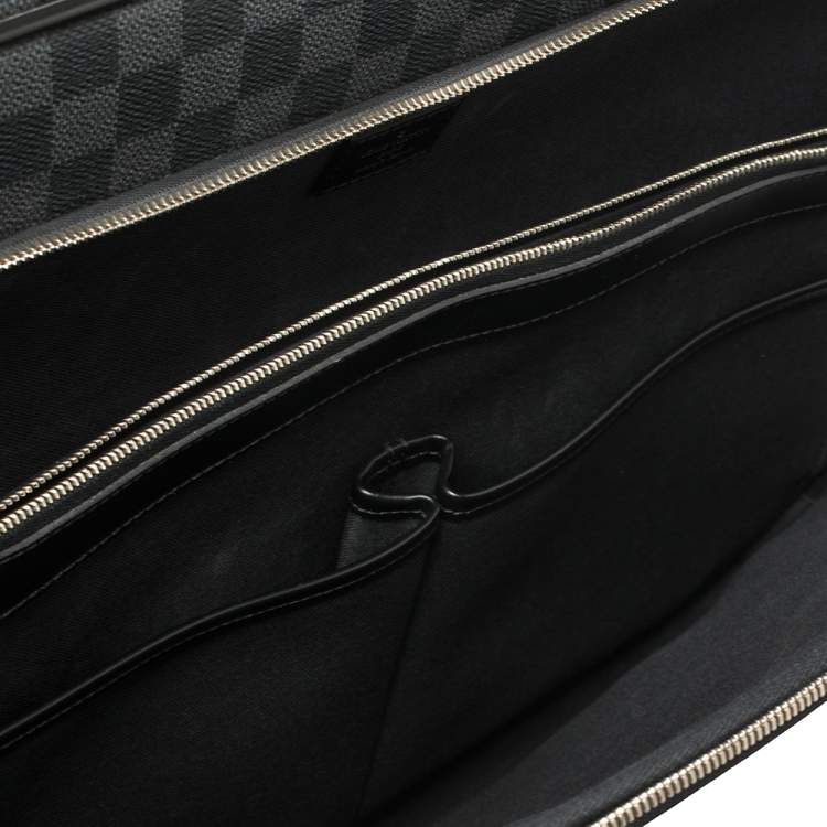 Pre Owned Louis Vuitton Damier Graphite Canvas Pilot Case Luggage