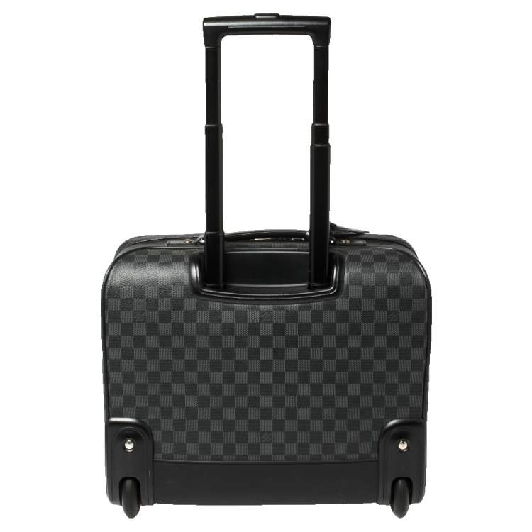 Pre Owned Louis Vuitton Damier Graphite Canvas Pilot Case Luggage