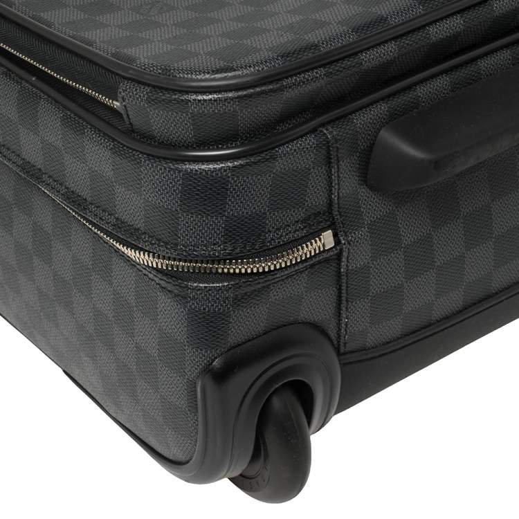 Pre Owned Louis Vuitton Damier Graphite Canvas Pilot Case Luggage
