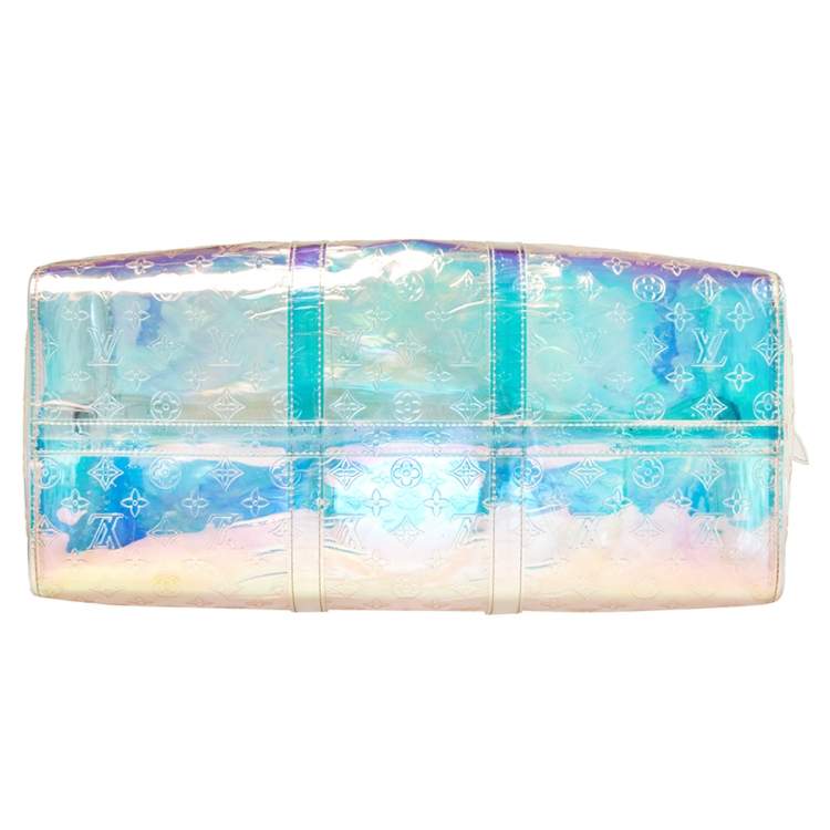 Pre Owned Louis Vuitton Monogram Prism Keepall Bandouliere 50 Bag