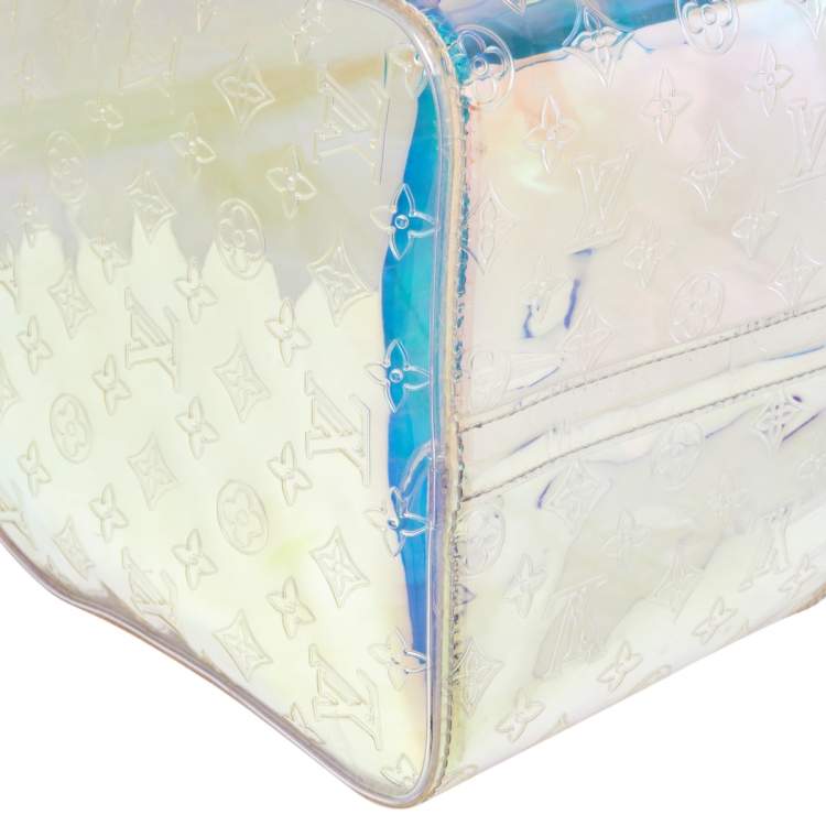 Pre Owned Louis Vuitton Monogram Prism Keepall Bandouliere 50 Bag
