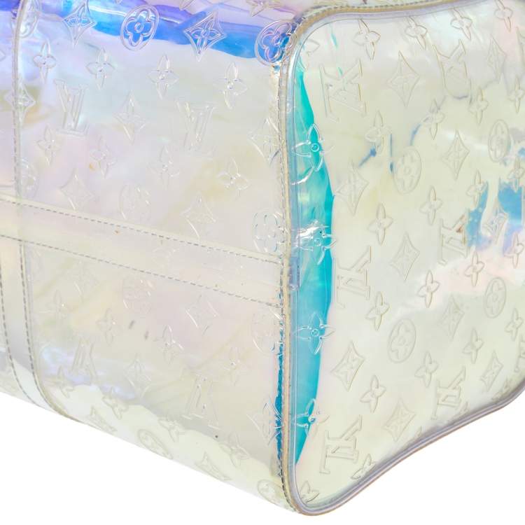 Pre Owned Louis Vuitton Monogram Prism Keepall Bandouliere 50 Bag
