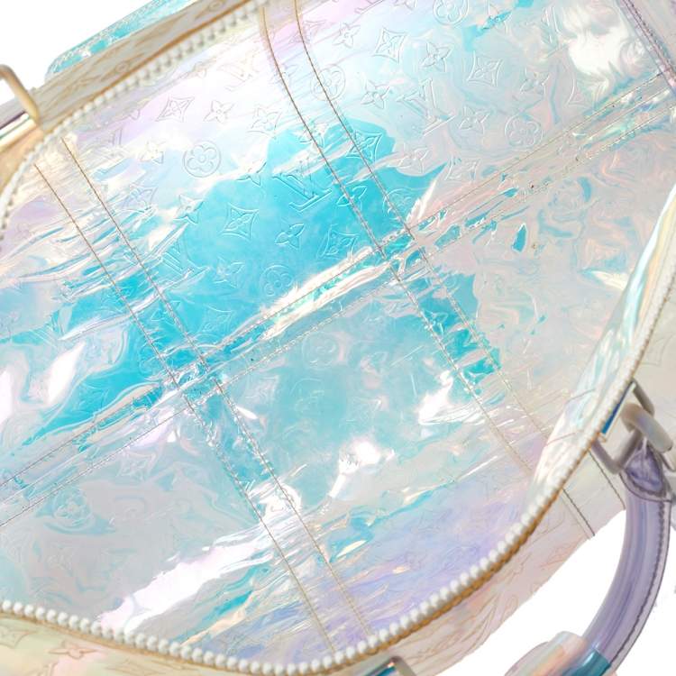 Pre Owned Louis Vuitton Monogram Prism Keepall Bandouliere 50 Bag