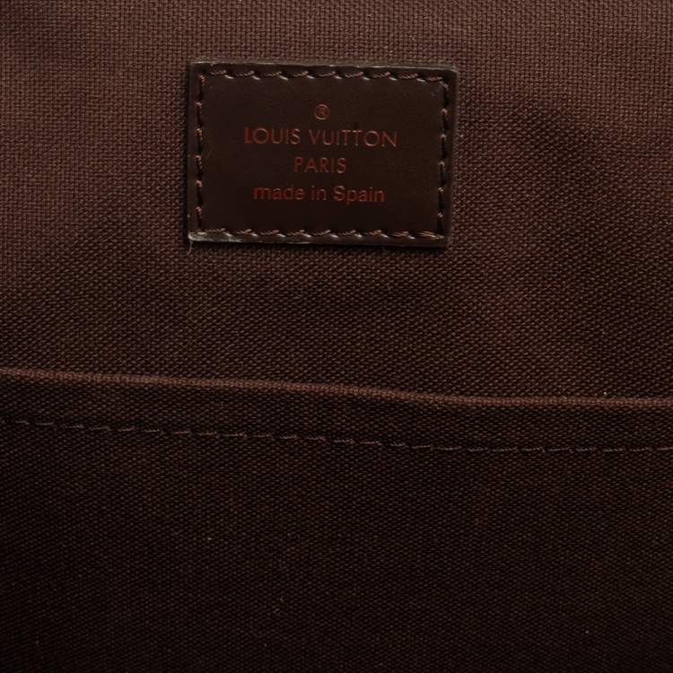 Pre Owned Louis Vuitton Damier Ebene Canvas Brooklyn GM Messenger Bag