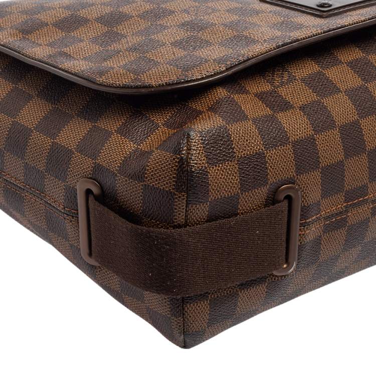 Pre Owned Louis Vuitton Damier Ebene Canvas Brooklyn GM Messenger Bag