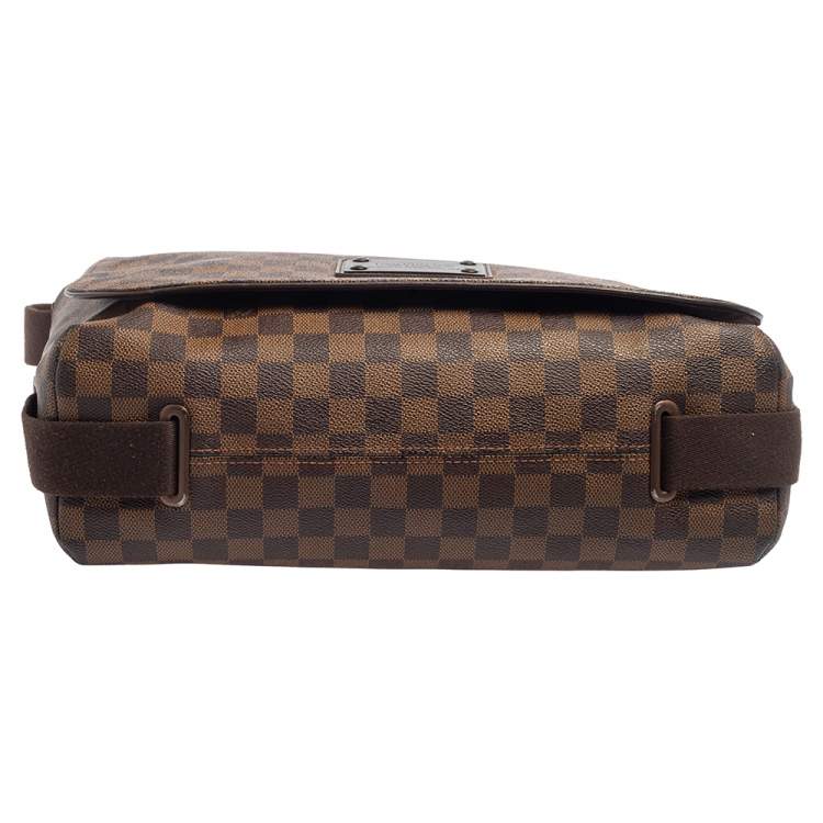 Pre Owned Louis Vuitton Damier Ebene Canvas Brooklyn GM Messenger Bag