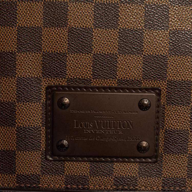 Pre Owned Louis Vuitton Damier Ebene Canvas Brooklyn GM Messenger Bag