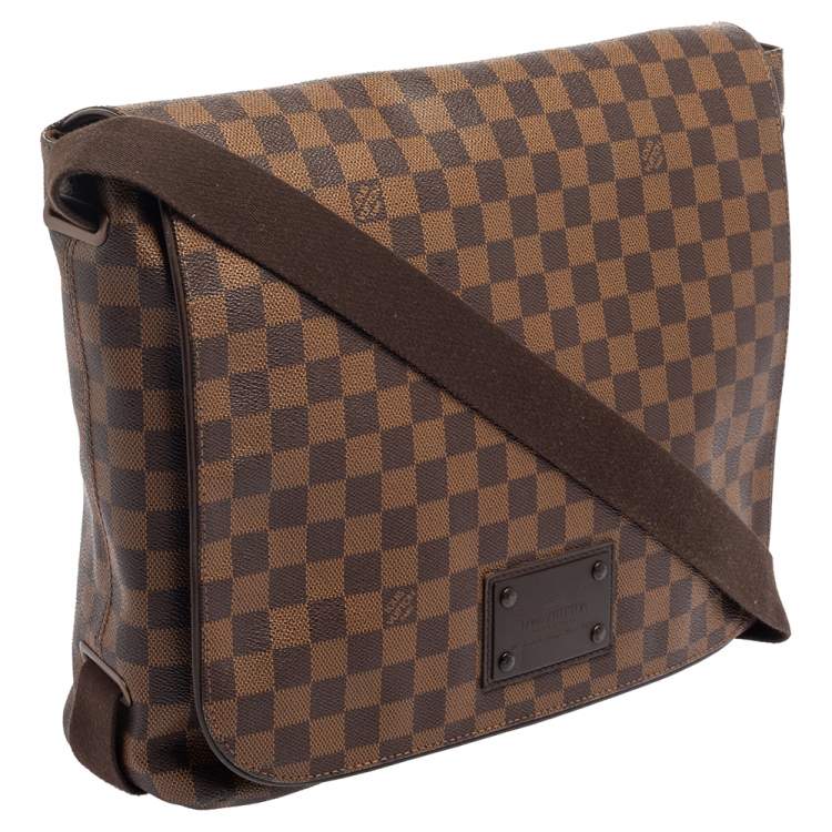 Pre Owned Louis Vuitton Damier Ebene Canvas Brooklyn GM Messenger Bag