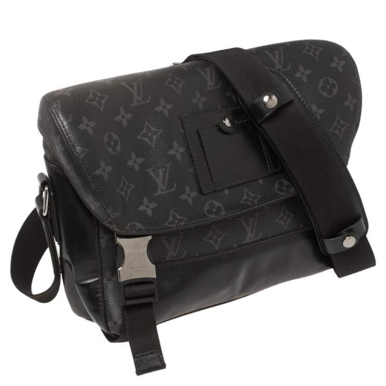 Pre Owned Louis Vuitton Monogram Eclipse Canvas Voyager Messenger PM Bag