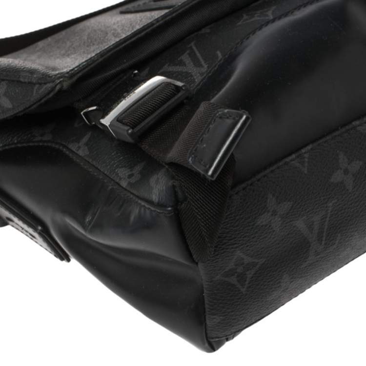 Pre Owned Louis Vuitton Monogram Eclipse Canvas Voyager Messenger PM Bag