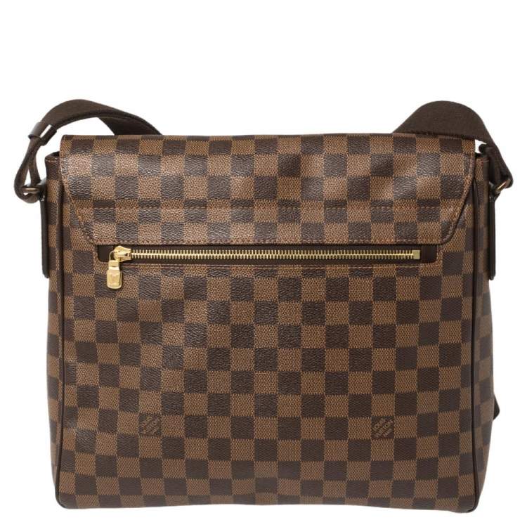 Pre Owned Louis Vuitton Damier Ebene Canvas District MM Bag