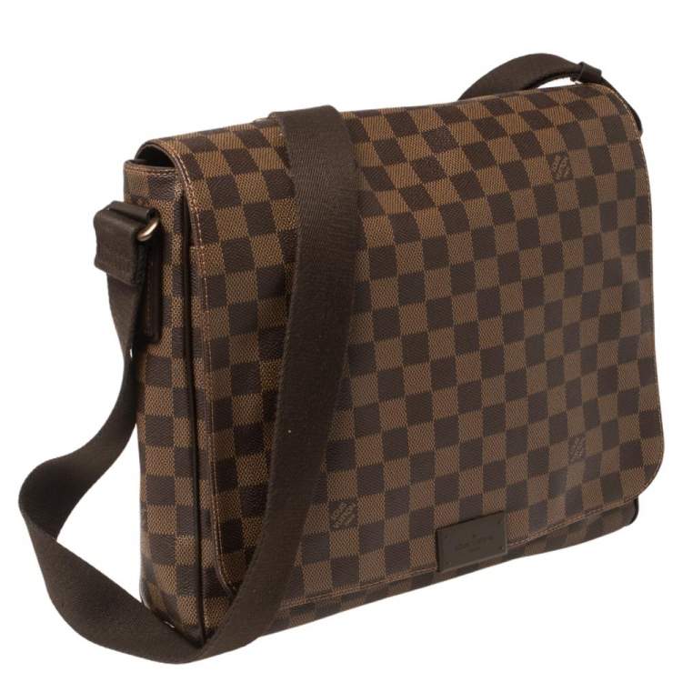 Pre Owned Louis Vuitton Damier Ebene Canvas District MM Bag