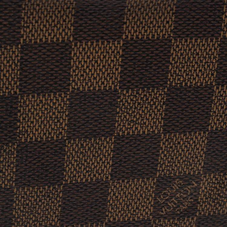 Pre Owned Louis Vuitton Damier Ebene Coated Canvas Bifold Wallet