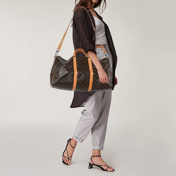 Pre Owned Louis Vuitton Monogram Canvas Keepall 50 Bag 