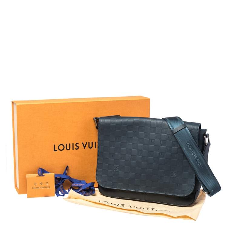 Pre Owned Louis Vuitton Cosmos Damier Infini Leather District PM Bag