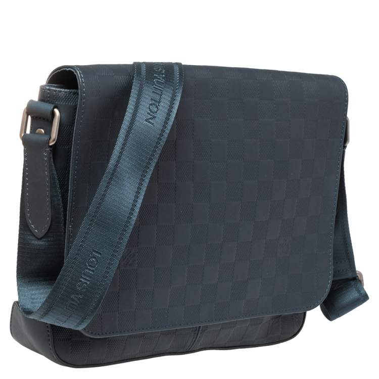 Pre Owned Louis Vuitton Cosmos Damier Infini Leather District PM Bag