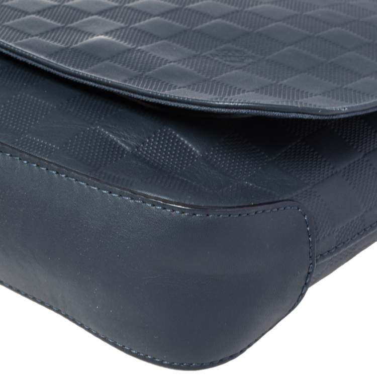 Pre Owned Louis Vuitton Cosmos Damier Infini Leather District PM Bag