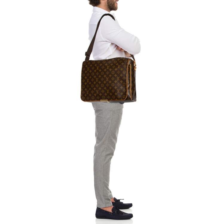 Abbesses messenger leather satchel Louis Vuitton Brown in Leather