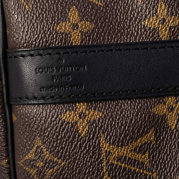 Pre Owned Louis Vuitton Monogram Macassar Canvas Keepall Bandouliere 45 Bag