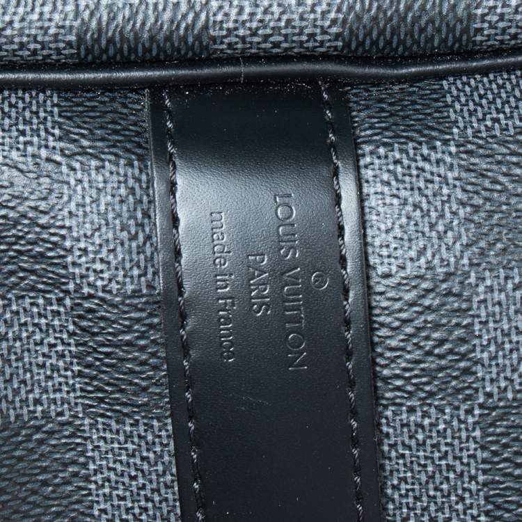 Pre Owned Louis Vuitton Damier Graphite Canvas Keepall Bandouliere 55 Bag
