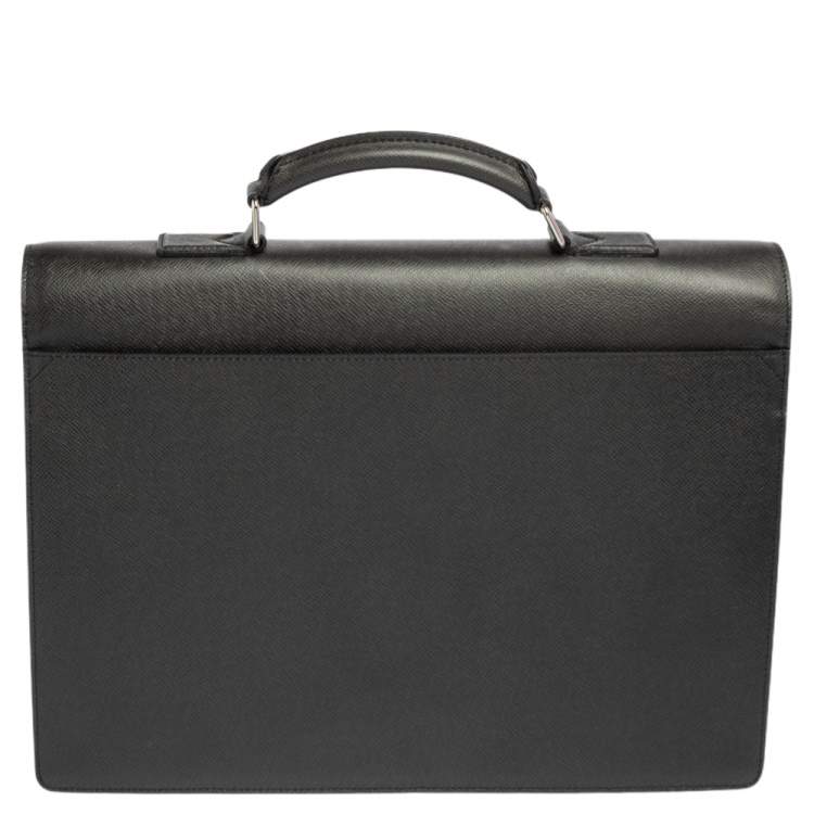 Pre Owned Louis Vuitton Ardoise Taiga Leather Neo Robusto 1 Briefcase