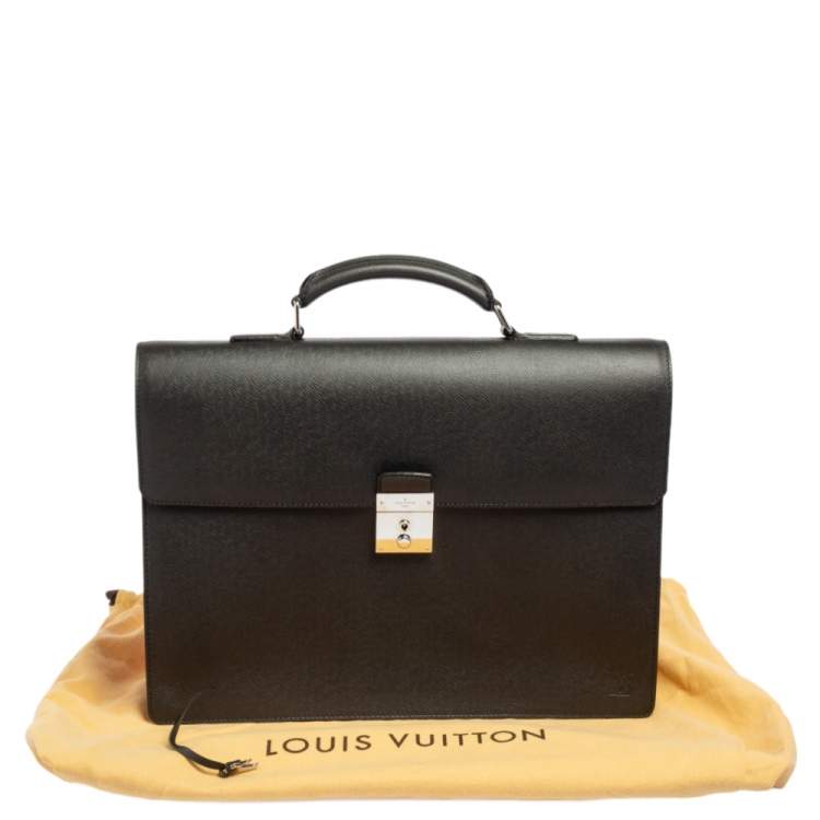 Pre Owned Louis Vuitton Ardoise Taiga Leather Neo Robusto 1 Briefcase