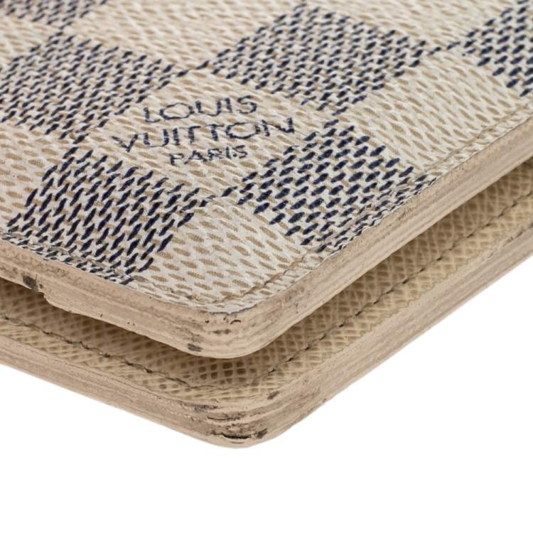 Pre Owned Louis Vuitton Damier Azur Canvas Pocket Organizer
