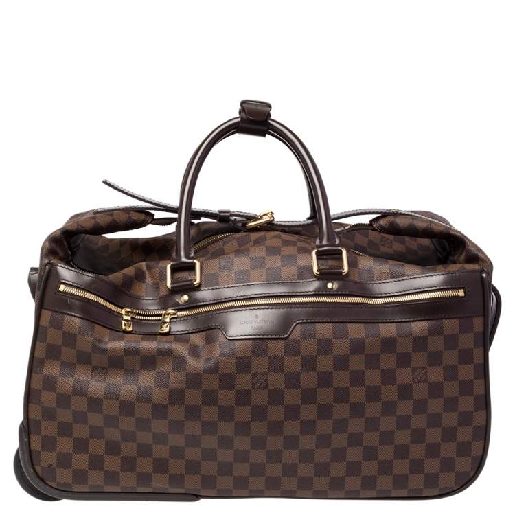 Pre Owned Louis Vuitton Damier Ebene Canvas Eole 50 Rolling Luggage