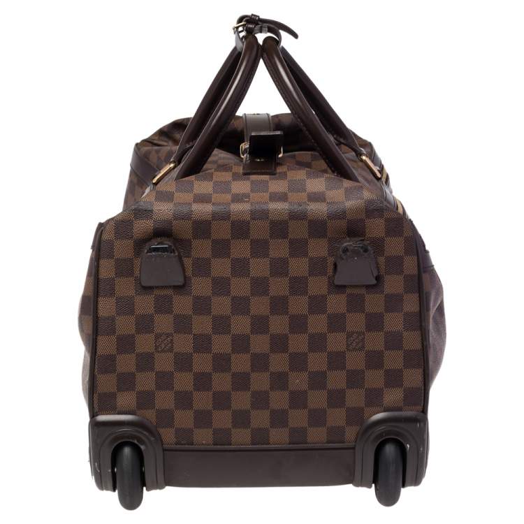 Pre Owned Louis Vuitton Damier Ebene Canvas Eole 50 Rolling Luggage