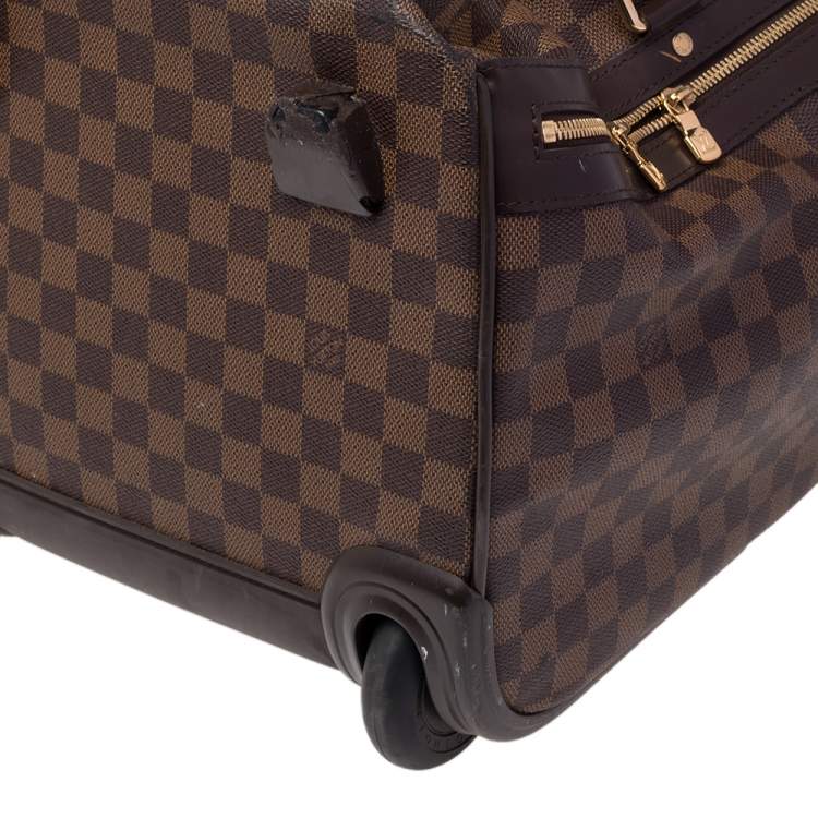 Pre Owned Louis Vuitton Damier Ebene Canvas Eole 50 Rolling Luggage