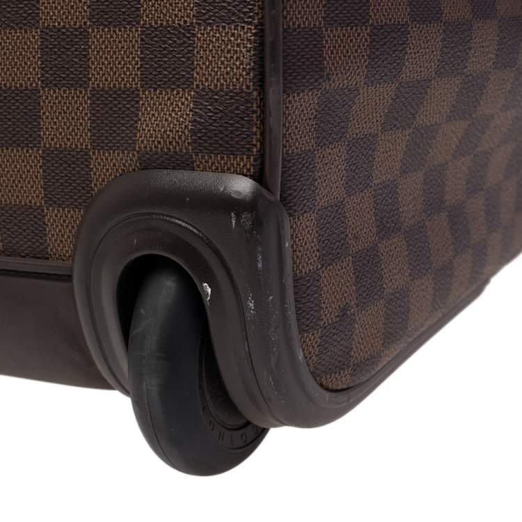 Pre Owned Louis Vuitton Damier Ebene Canvas Eole 50 Rolling Luggage
