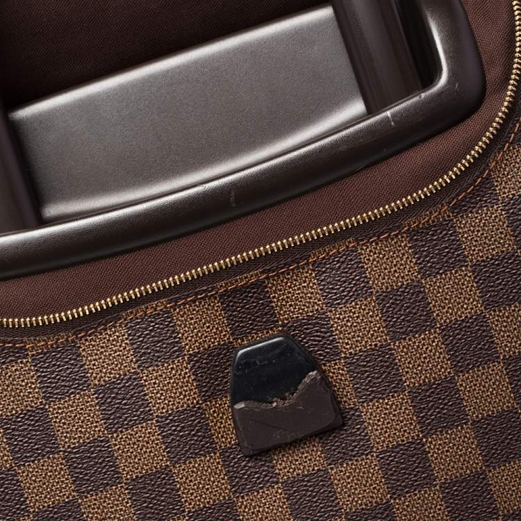 Pre Owned Louis Vuitton Damier Ebene Canvas Eole 50 Rolling Luggage