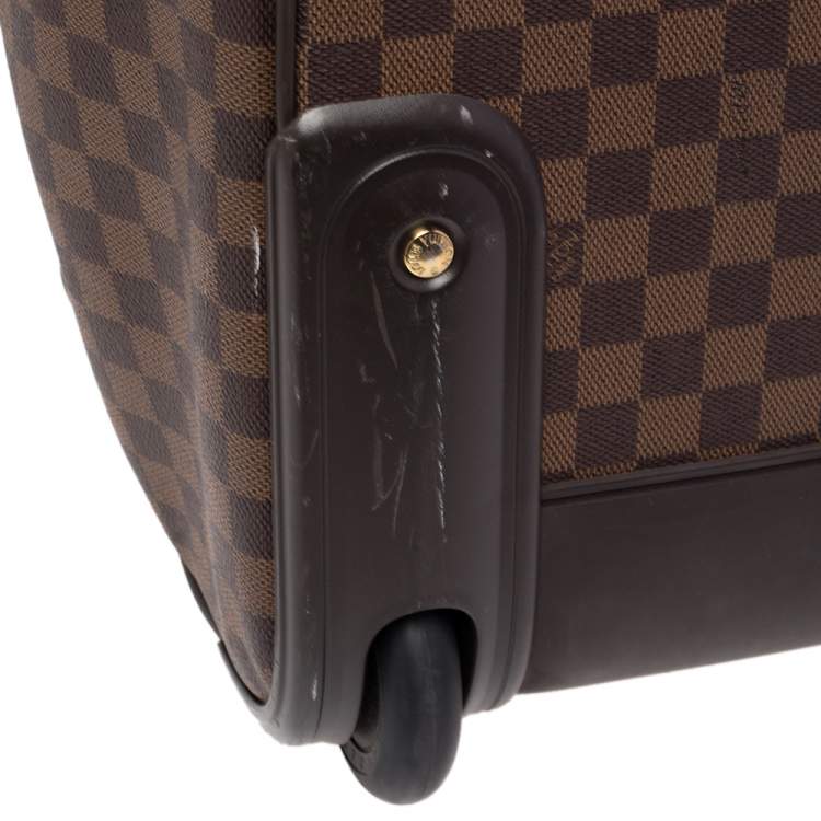 Pre Owned Louis Vuitton Damier Ebene Canvas Eole 50 Rolling Luggage