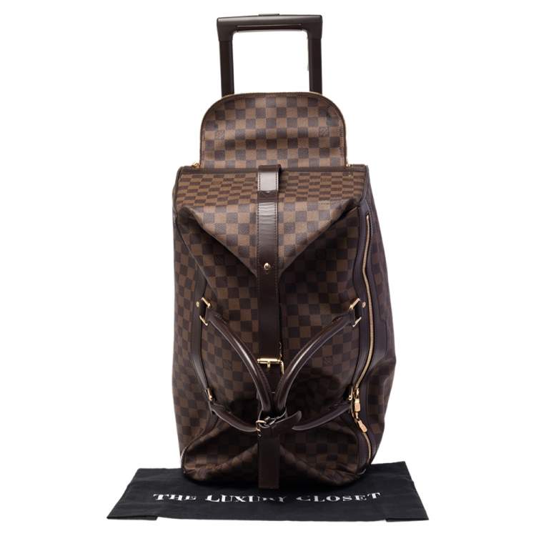 Pre Owned Louis Vuitton Damier Ebene Canvas Eole 50 Rolling Luggage