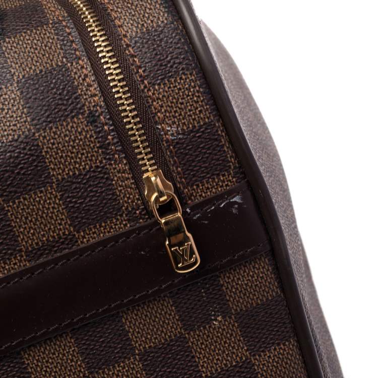 Pre Owned Louis Vuitton Damier Ebene Canvas Eole 50 Rolling Luggage