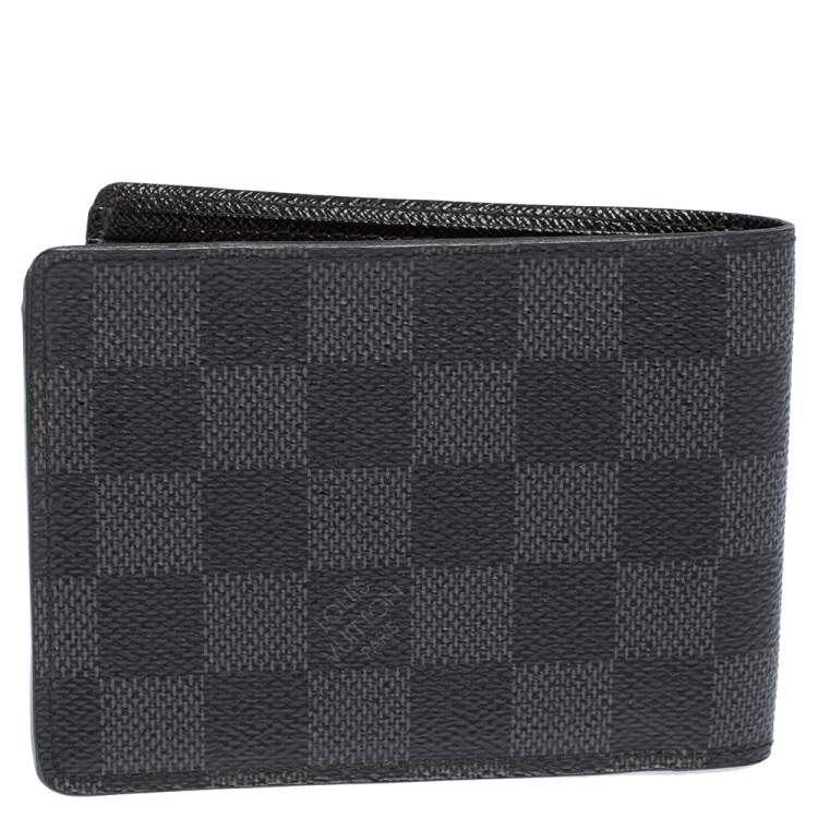 Pre Owned Louis Vuitton Damier Graphite Canvas Multiple Bifold Wallet