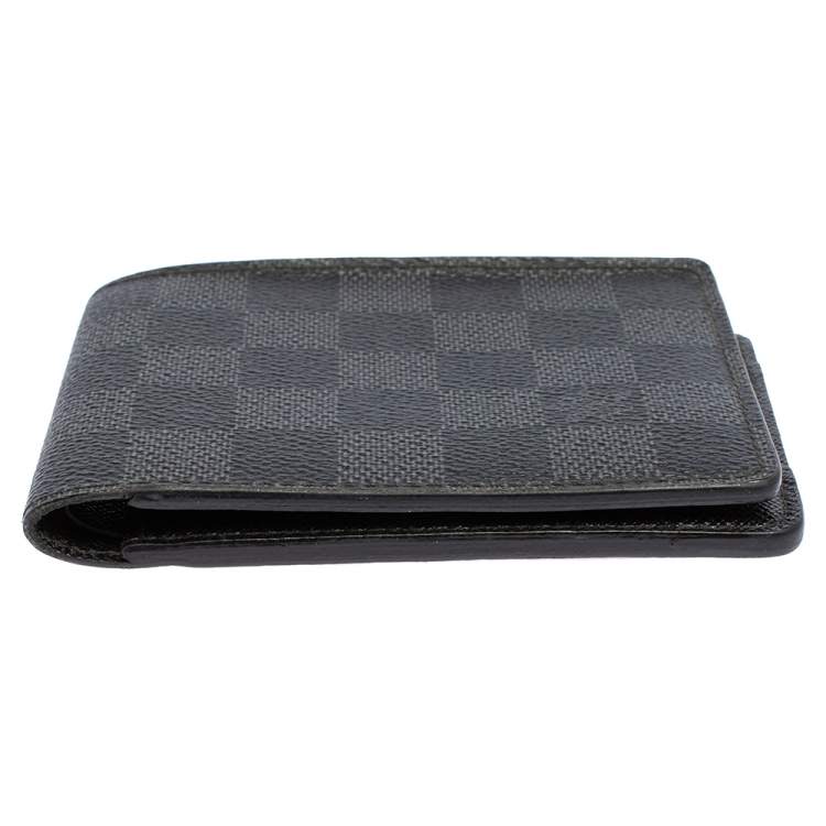 Pre Owned Louis Vuitton Damier Graphite Canvas Multiple Bifold Wallet