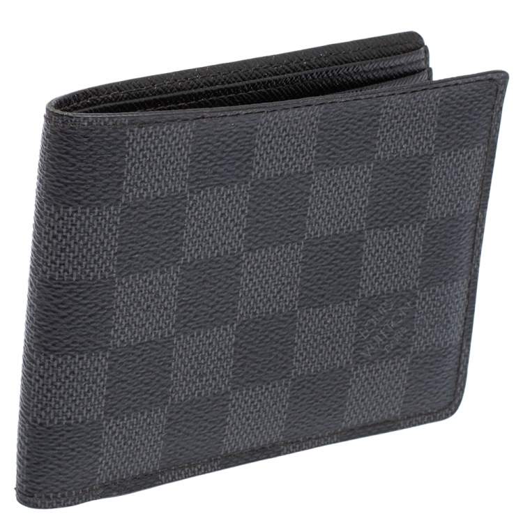 Pre Owned Louis Vuitton Damier Graphite Canvas Multiple Bifold Wallet