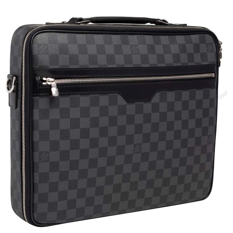 Pre Owned Louis Vuitton Damier Graphite Canvas Sabana Laptop Bag