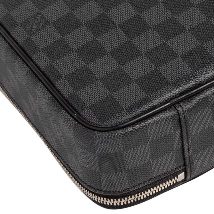 Pre Owned Louis Vuitton Damier Graphite Canvas Sabana Laptop Bag