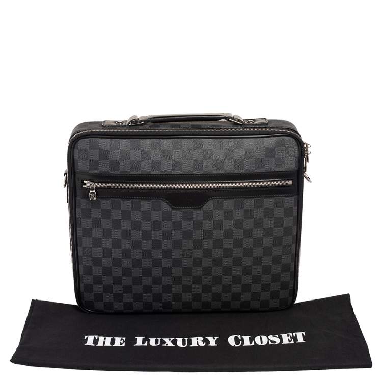 Pre Owned Louis Vuitton Damier Graphite Canvas Sabana Laptop Bag